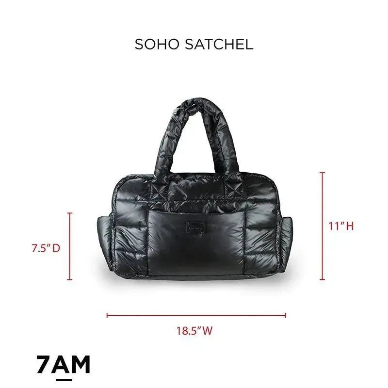 7AM Voyage - Soho Diaper Satchel Black Polar