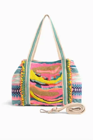 America & Beyond - Women's Daphne Embellished Crossbody Bag