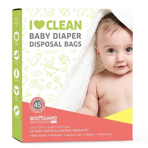 BodyGuard Baby Diaper Disposal Bag - 45 Bags