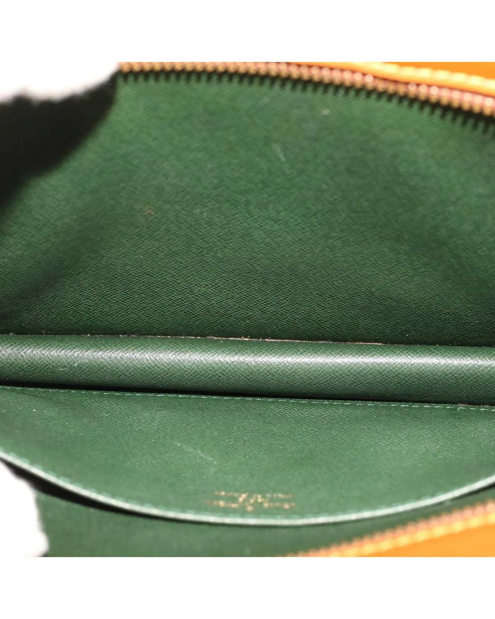 Brown Epi Leather Clutch Bag