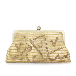 CALLIGRAPHY GOLD ON GOLD SALAM CLASSIC BAG