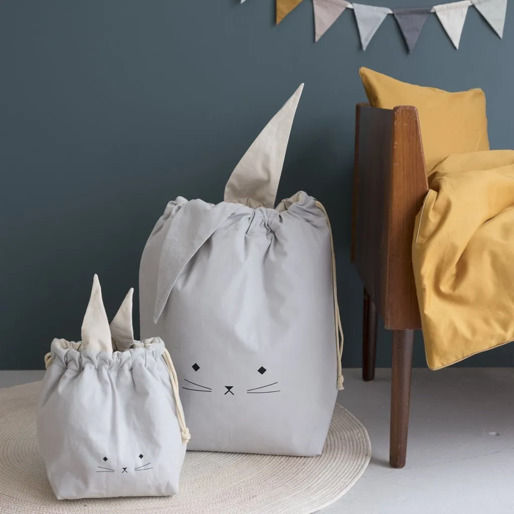 Fabelab Storage Bag Foggy Blue Cat - Large