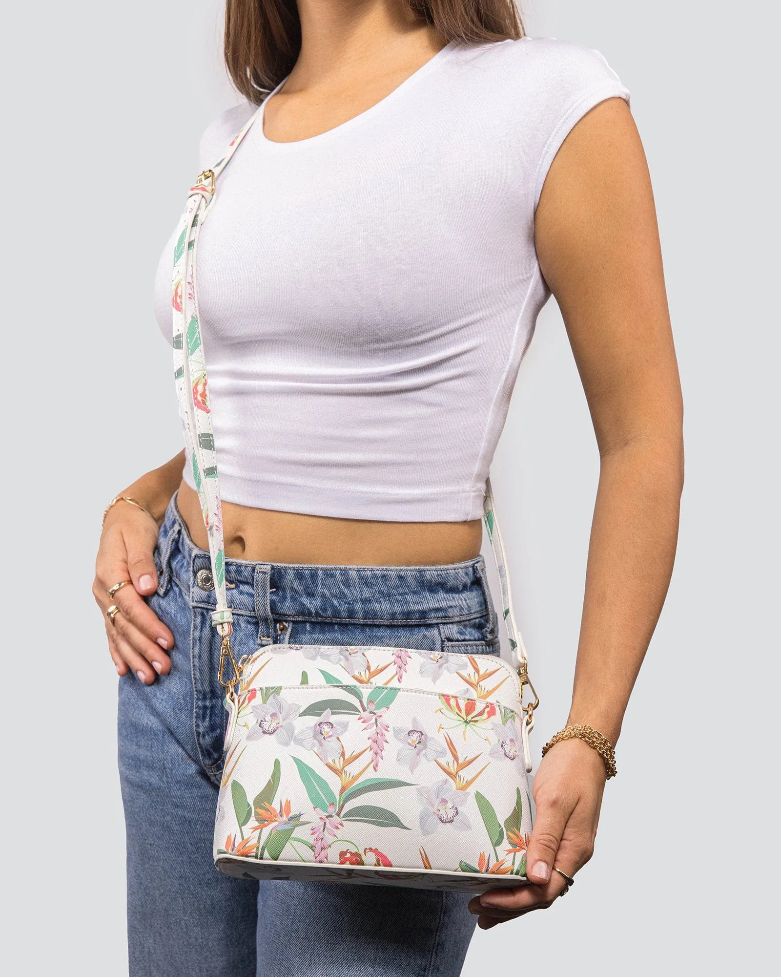 Floral Print Karen Crossbody Bag