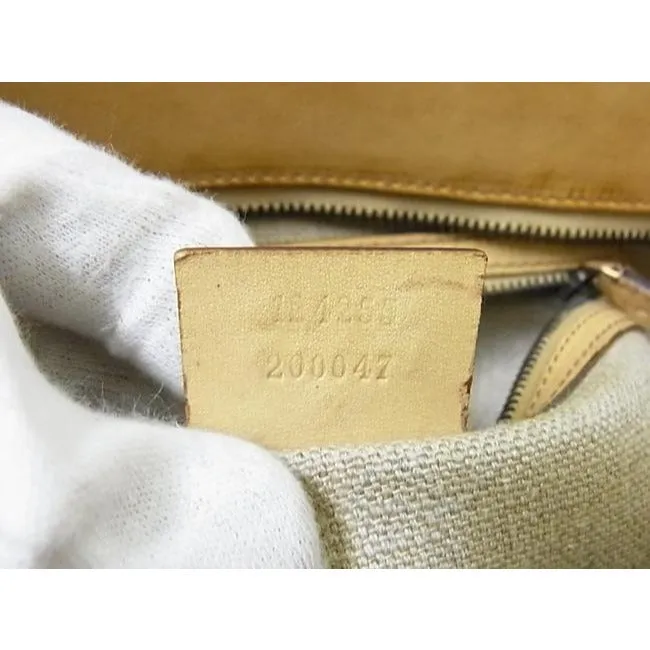 Gucci Vintage Satchelsdesigner Purses Buttery Camel With Brass Hardware Leather Satchel