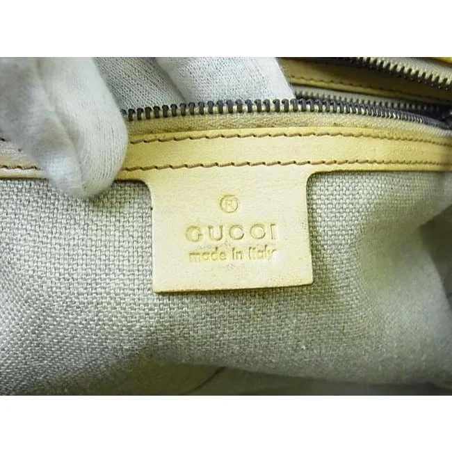 Gucci Vintage Satchelsdesigner Purses Buttery Camel With Brass Hardware Leather Satchel