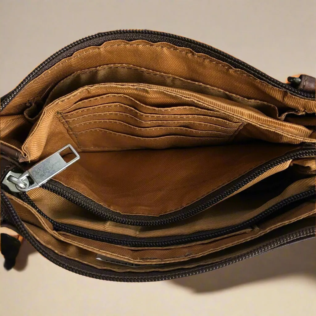 Leather Crossbody Bag - KALGHI