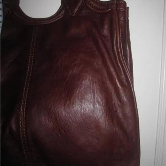NWT, Marc Jacobs, Chocolate Brown Leather, XL Satchel