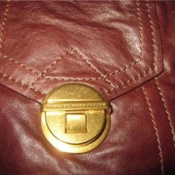 NWT, Marc Jacobs, Chocolate Brown Leather, XL Satchel