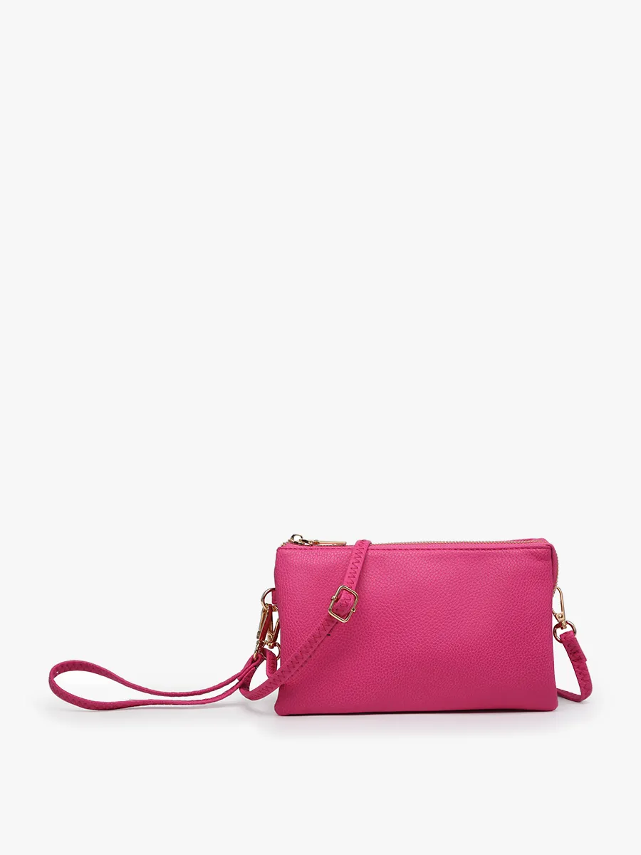 Riley 3 Compartment Crossbody/Wristlet - Slate