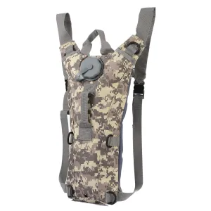 Tactical Hydration Pack 3L Water Bladder Adjustable Water Drink Backpack for Hiking Cycling Climbing Running