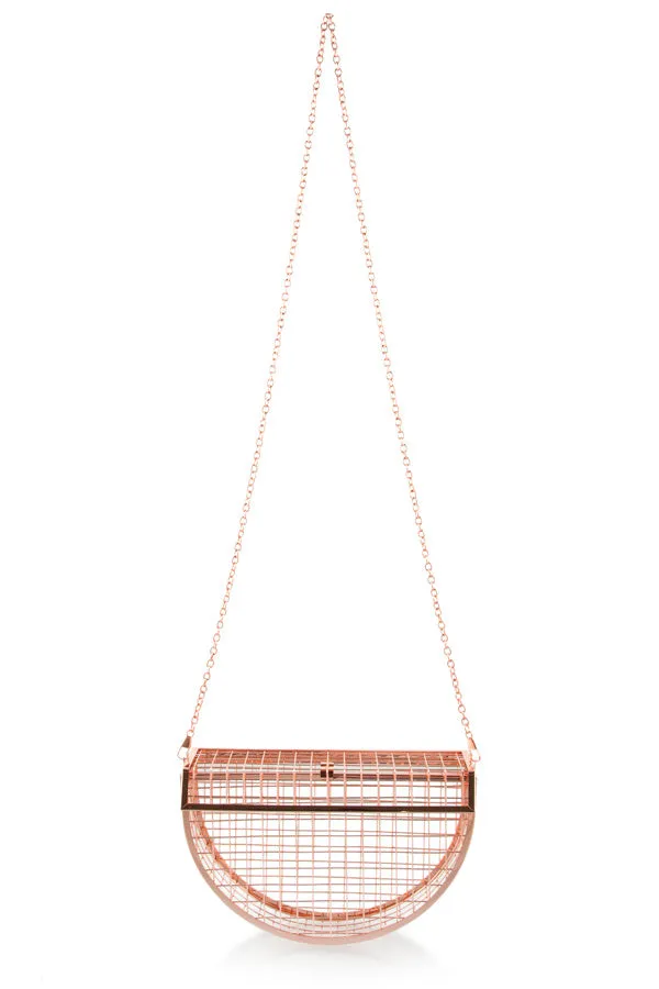 Toya Cage Moon Clutch