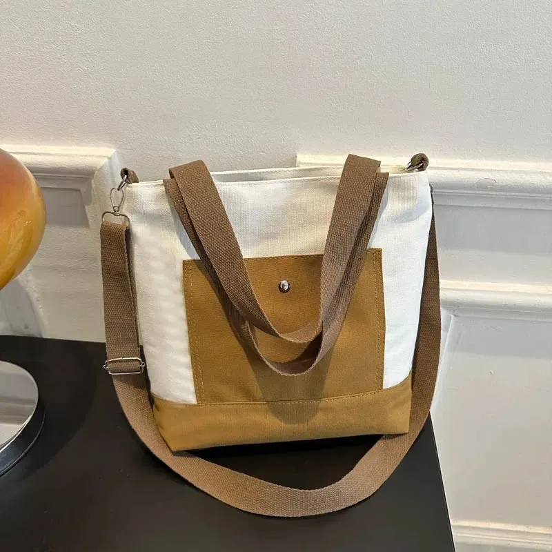 UAKISS  -  Large Capacity Canvas Shoulder Bags Women Messenger Bag Female Composite Bag Shopping Bags Ladies Casual Big Handbag