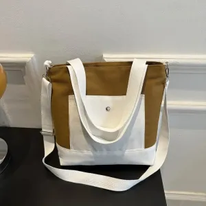 UAKISS  -  Large Capacity Canvas Shoulder Bags Women Messenger Bag Female Composite Bag Shopping Bags Ladies Casual Big Handbag
